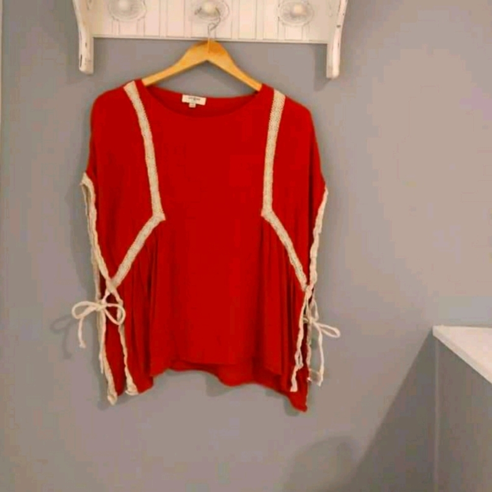 Umgee deep orange tunic